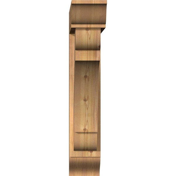 Olympic Traditional Smooth Bracket W/ Offset Brace, Western Red Cedar, 7 1/2W X 32D X 40H